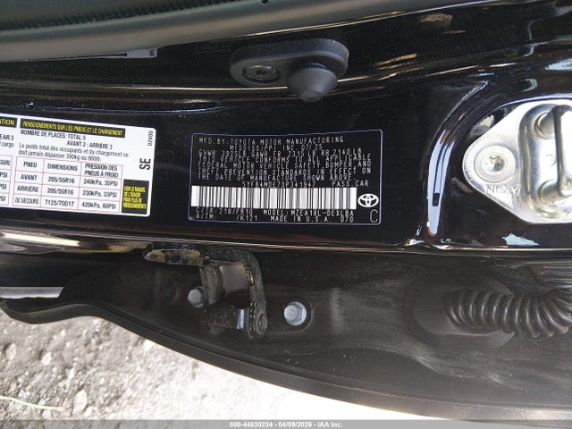 2025 Toyota Corolla Le მანქანა იყიდება აუქციონზე, vin: 5YFB4MDE7SP341947, აუქციონის ნომერი: 44830234
