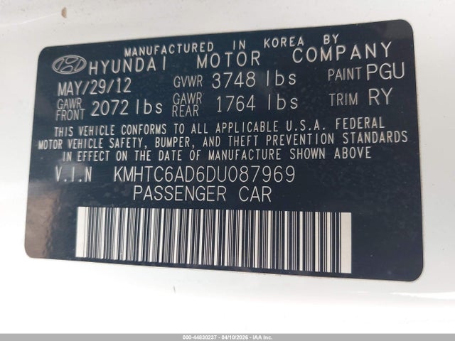 2013 HYUNDAI VELOSTER KMHTC6AD6DU087969 Photo 8