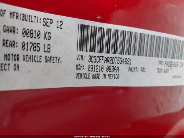 2013 FIAT 500 3C3CFFAR2DT534691 Photo 8
