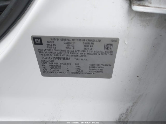 2GKFLVE34G6156758 GMC Terrain Denali