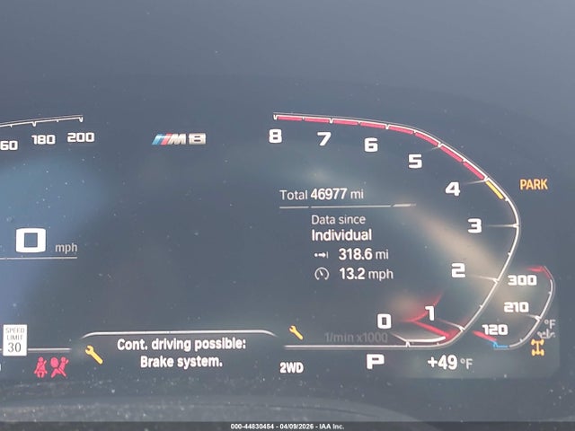 Aukcja sprzedaży 2022 Bmw M8 Competition, vin: WBSAE0C02NCG97416, numer aukcji: 44830454