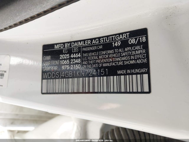 2019 MERCEDES-BENZ CLA 250 WDDSJ4GB1KN724151 Photo 8