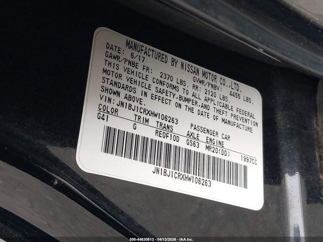 2017 NISSAN ROGUE SPORT JN1BJ1CRXHW106263 Photo 8