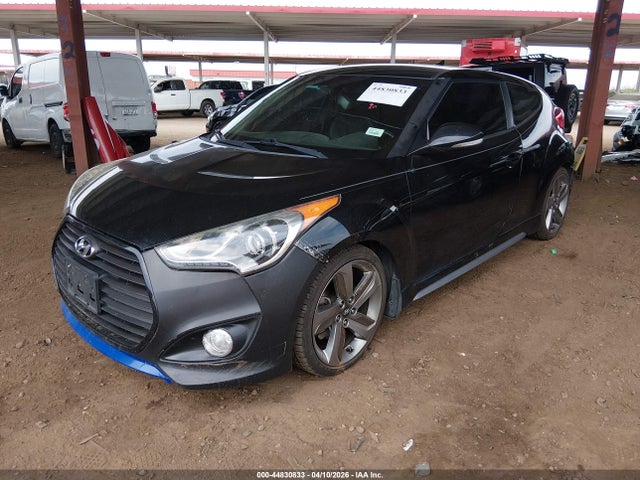 2013 Hyundai Veloster Turbo W/blue მანქანა იყიდება აუქციონზე, vin: KMHTC6AEXDU166506, აუქციონის ნომერი: 44830833