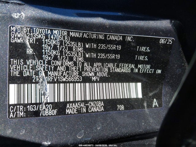 Toyota Rav4 Limited 2025 2T3N1RFV1SW566953 Image 9