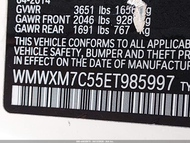 Mini Hardtop Cooper S 2014 WMWXM7C55ET985997 Image 9