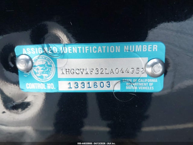 1HGCV1F32LA044958 Honda Accord Sport