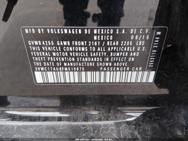 2015 VOLKSWAGEN GOLF SPORTWAGEN 3VWC17AU6FM519870 Photo 8