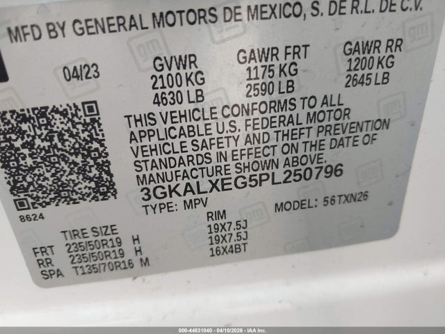 3GKALXEG5PL250796 GMC Terrain Awd Denali