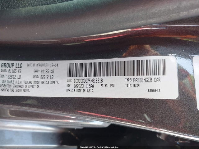 2015 CHRYSLER 200 1C3CCCDG7FN616016 Photo 8