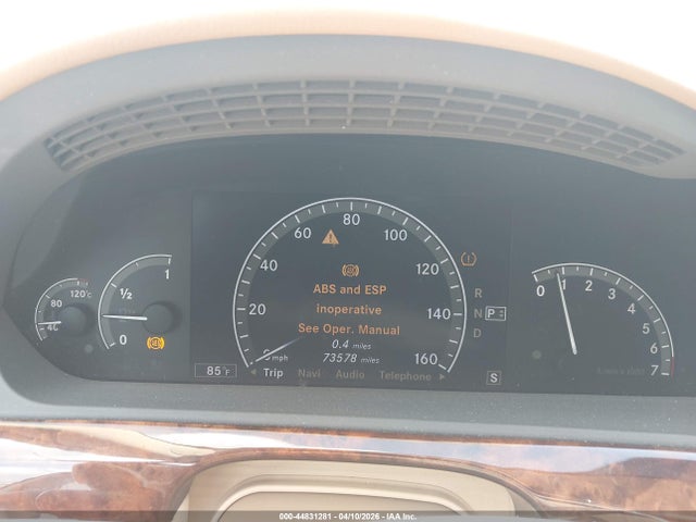 44831281 :رقم المزاد ، WDDNG71X87A070765 vin ، 2007 Mercedes-benz S 550 مزاد بيع