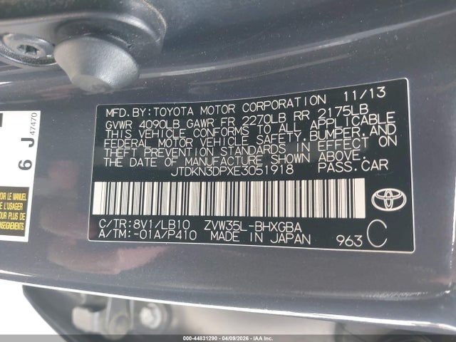 Toyota Prius Plug-in Advanced 2014 JTDKN3DPXE3051918 Image 9