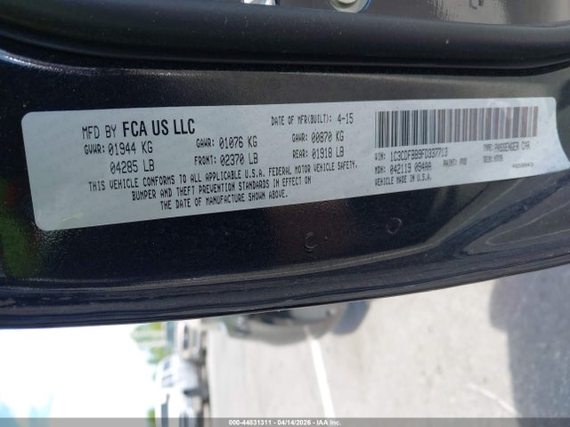 Продаж на аукціоні авто 2015 Dodge Dart Sxt, vin: 1C3CDFBB9FD337713, номер лоту: 44831311