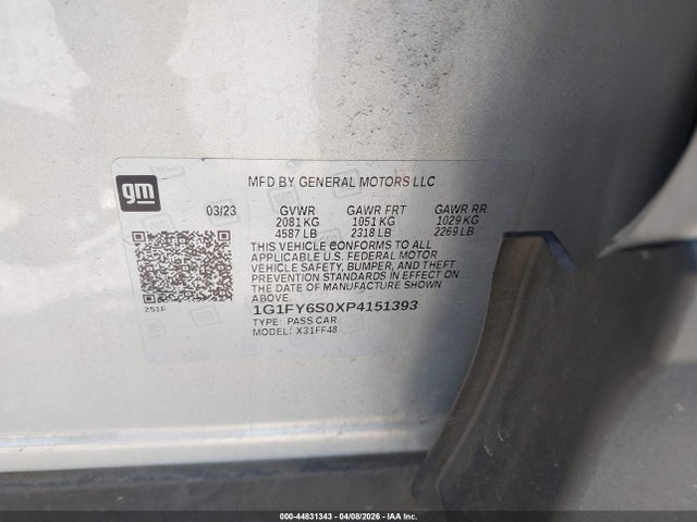 1G1FY6S0XP4151393 Chevrolet Bolt Euv Fwd Lt