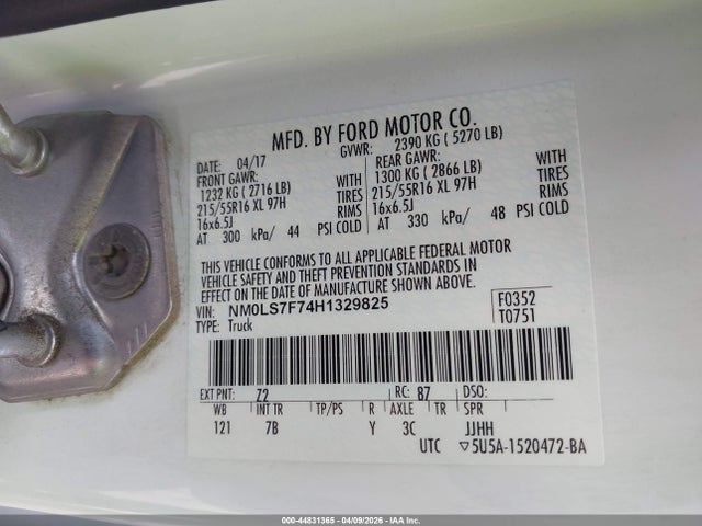 Ford Transit Connect Xlt 2017 NM0LS7F74H1329825 Image 9