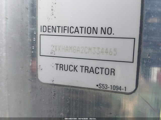Продажа на аукционе авто 2012 Kenworth Construction T370, vin: 2XKHAM8A2CM334465, номер лота: 44831385