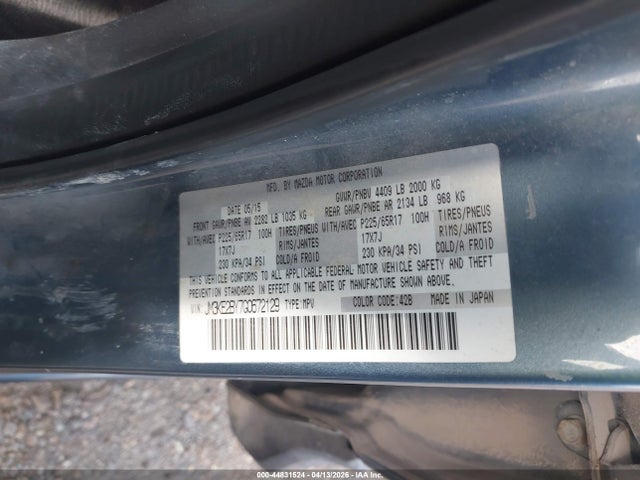 Aukcja sprzedaży 2016 Mazda Cx-5 Sport, vin: JM3KE2BY7G0672129, numer aukcji: 44831524