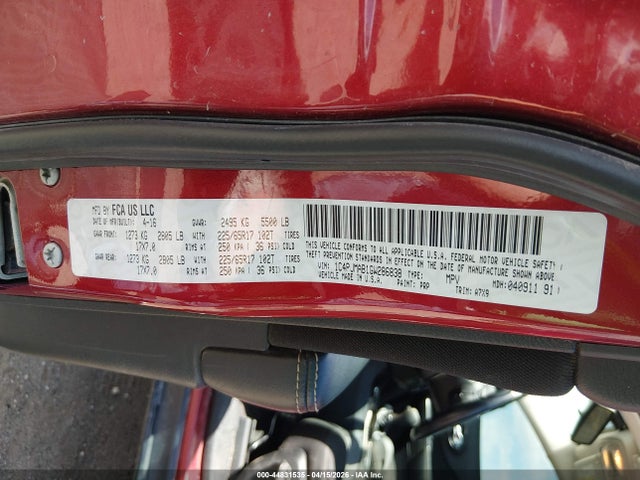 1C4PJMAB1GW286838 Jeep Cherokee Sport