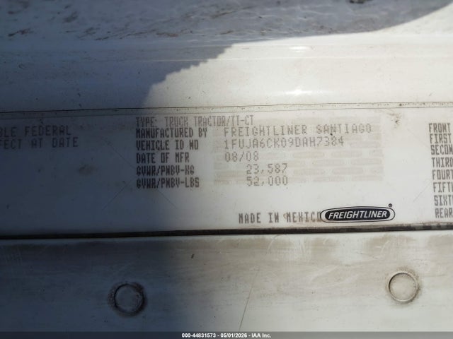 Продаж на аукціоні авто 2009 Freightliner Conventional Columbia, vin: 1FUJA6CK09DAH7384, номер лоту: 44831573