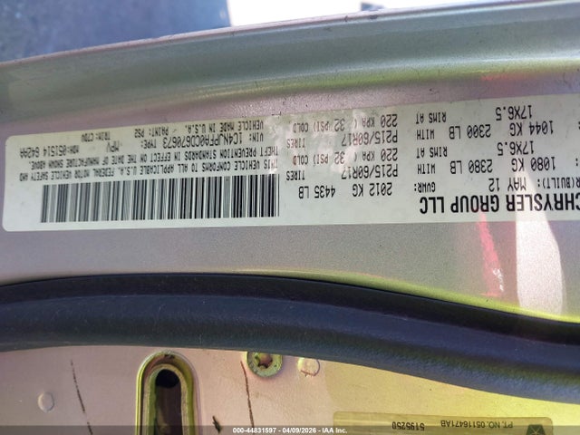 Aukcja sprzedaży 2012 Jeep Patriot Latitude, vin: 1C4NJPFA0CD670673, numer aukcji: 44831597