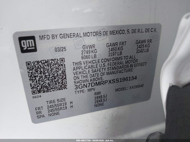 Chevrolet Equinox Ev Lt 1 2025 3GN7DMRPXSS196154 Image 9