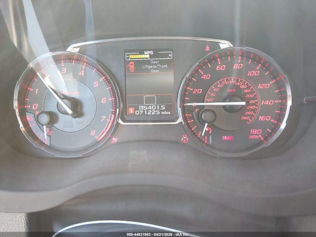 Aukcja sprzedaży 2017 Subaru Wrx Limited, vin: JF1VA1L6XH9832399, numer aukcji: 44831982