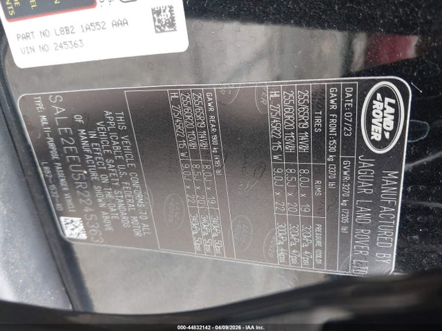 SALE2EEU5R2245363 Land Rover Defender 110 P400 X-dynamic Se