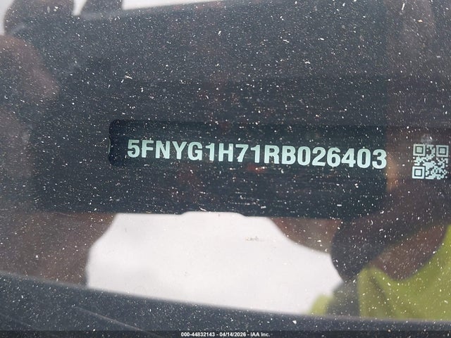 44832143 :رقم المزاد ، 5FNYG1H71RB026403 vin ، 2024 Honda Pilot Touring مزاد بيع