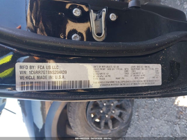 1C6RR7GT8NS204439 RAM 1500 Classic