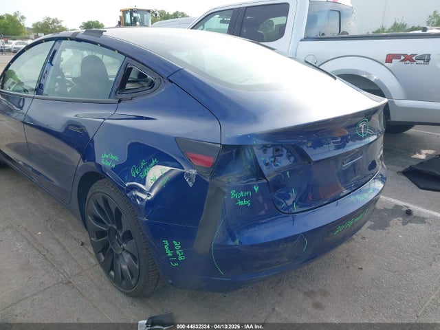 44832334 :رقم المزاد ، 5YJ3E1EC3PF505744 vin ، 2023 Tesla Model 3 Performance Dual Motor All-wheel Drive مزاد بيع