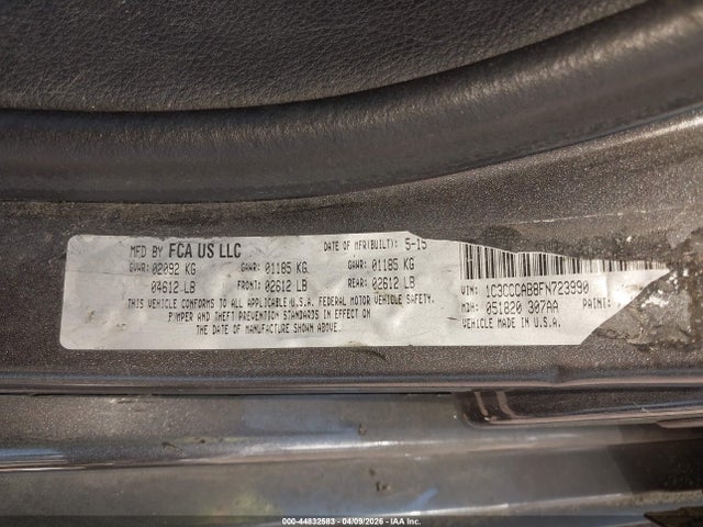 2015 CHRYSLER 200 1C3CCCAB8FN723990 Photo 8