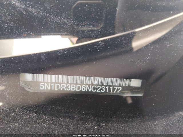 2022 Nissan Pathfinder Sv 4wd მანქანა იყიდება აუქციონზე, vin: 5N1DR3BD6NC231172, აუქციონის ნომერი: 44832610