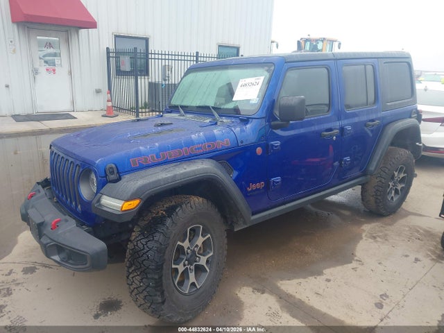 44832624 :رقم المزاد ، 1C4HJXFG1JW204771 vin ، 2018 Jeep Wrangler Unlimited Rubicon 4x4 مزاد بيع