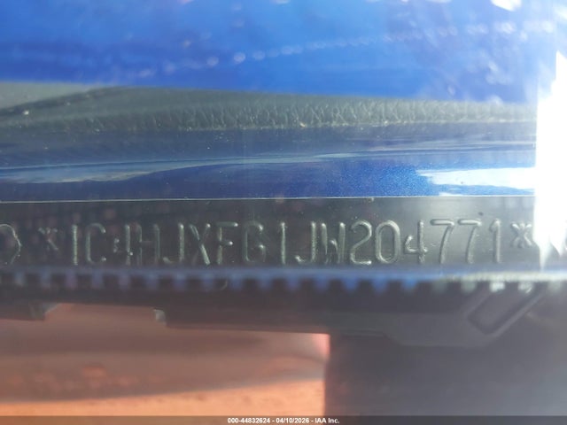 44832624 :رقم المزاد ، 1C4HJXFG1JW204771 vin ، 2018 Jeep Wrangler Unlimited Rubicon 4x4 مزاد بيع