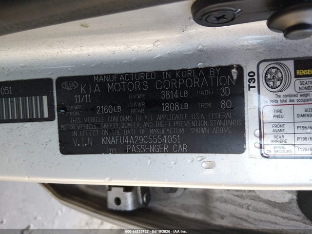 Продаж на аукціоні авто 2012 Kia Forte Ex, vin: KNAFU4A29C5554051, номер лоту: 44832727