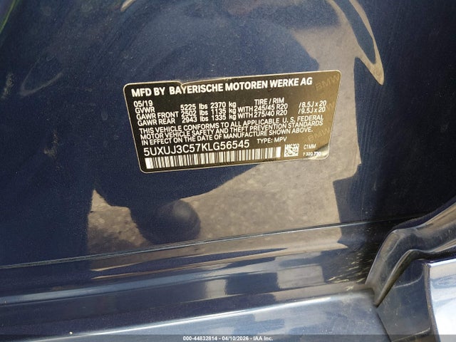 2019 BMW X4 5UXUJ3C57KLG56545 Photo 8