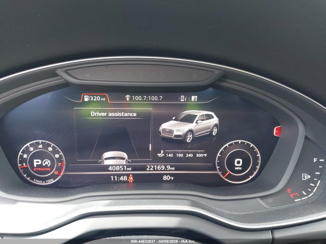44832937 :رقم المزاد ، WA1CNAFY0J2104473 vin ، 2018 Audi Q5 2.0t Premium/2.0t Tech Premium مزاد بيع