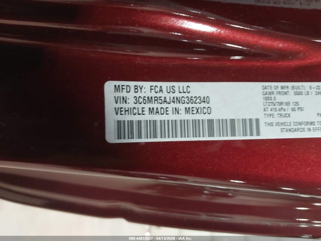 2022 RAM 2500 3C6MR5AJ4NG362340 Photo 8