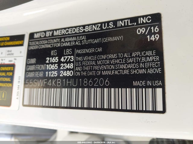 2017 MERCEDES-BENZ C 300 55SWF4KB1HU186206 Photo 8