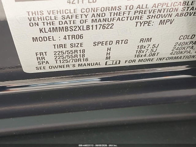 KL4MMBS2XLB117622 Buick Encore Gx Fwd Preferred