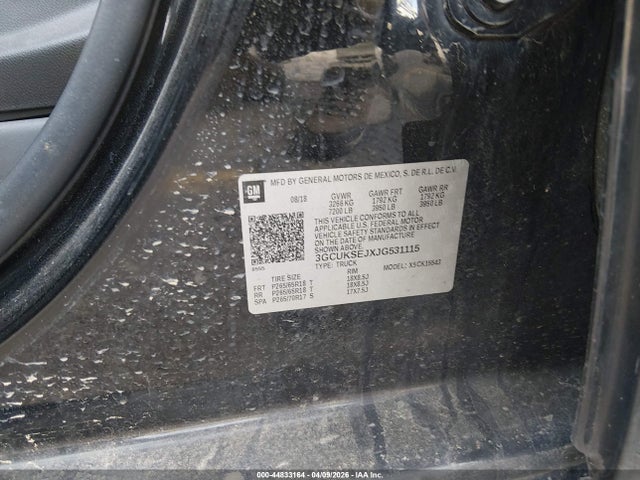 3GCUKSEJXJG531115 Chevrolet Silverado 1500 2lz