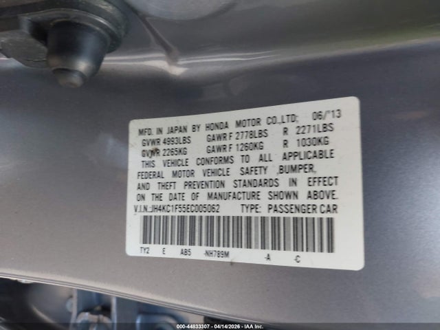 2014 ACURA RLX JH4KC1F55EC005062 Photo 8