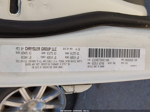 44833439 :رقم المزاد ، 2C3CA6CT5AH211408 vin ، 2010 Chrysler 300c Hemi مزاد بيع