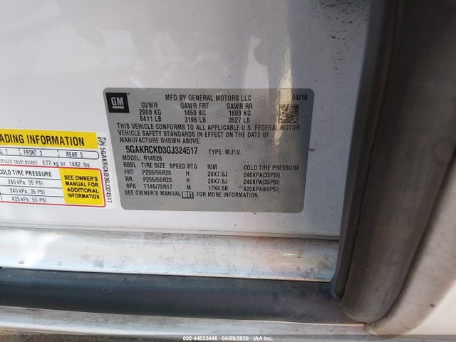 5GAKRCKD3GJ324517 Buick Enclave Premium