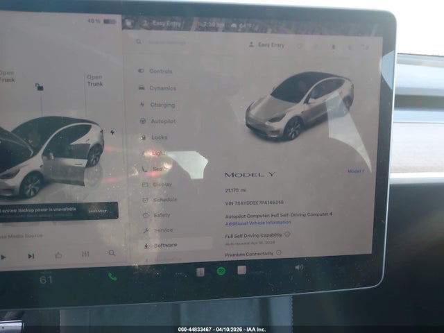 Продаж на аукціоні авто 2023 Tesla Model Y Awd/long Range Dual Motor All-wheel Drive, vin: 7SAYGDEE7PA149348, номер лоту: 44833467
