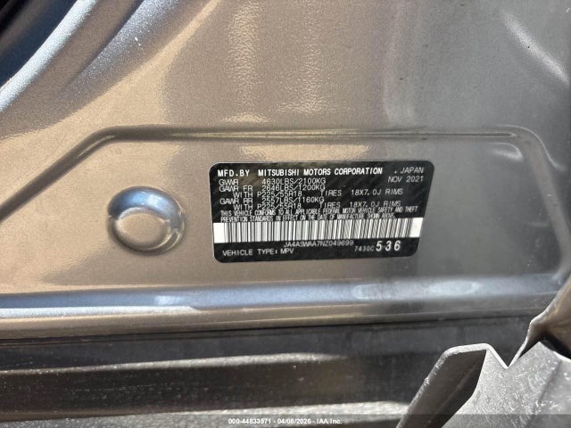 2022 MITSUBISHI ECLIPSE CROSS JA4ASWAA7NZ049699 Photo 8