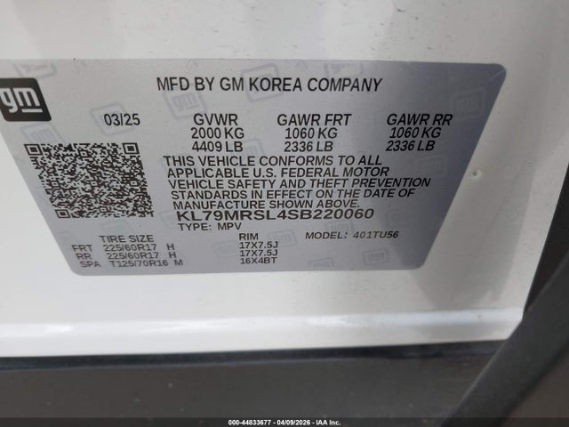 2025 CHEVROLET TRAILBLAZER KL79MRSL4SB220060 Photo 8