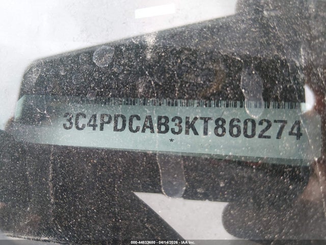 Продаж на аукціоні авто 2019 Dodge Journey Se Value Package, vin: 3C4PDCAB3KT860274, номер лоту: 44833680
