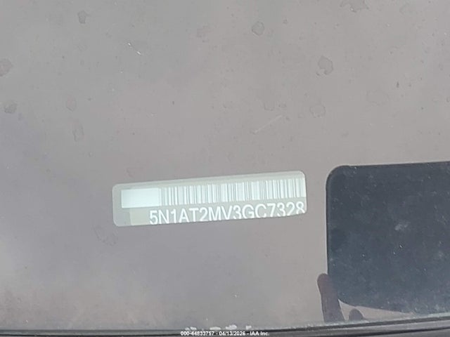 44833757 :رقم المزاد ، 5N1AT2MV3GC732818 vin ، 2016 Nissan Rogue S/sl/sv مزاد بيع