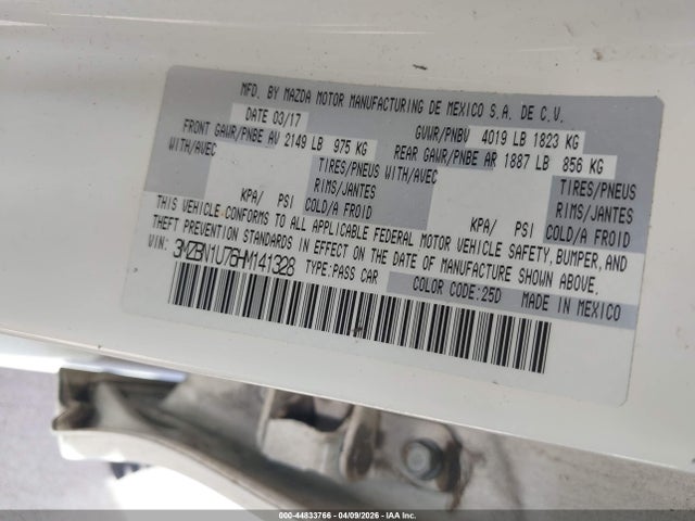 3MZBN1U76HM141328 Mazda Mazda3 Sport
